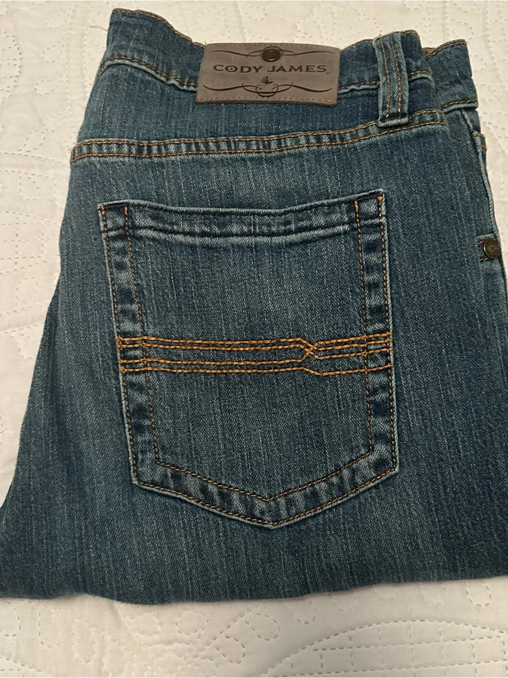 Cody James Slim Straight Jeans in Denim Blue